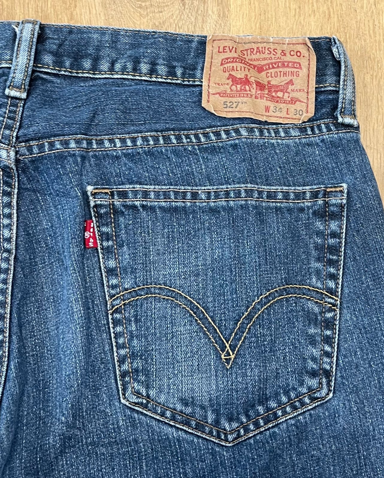 Levi’s 527 bootcut jeans blauw - Maat W34 L30, Ophalen of Verzenden, Zo goed als nieuw, Blauw, W33 - W34 (confectie 48/50)