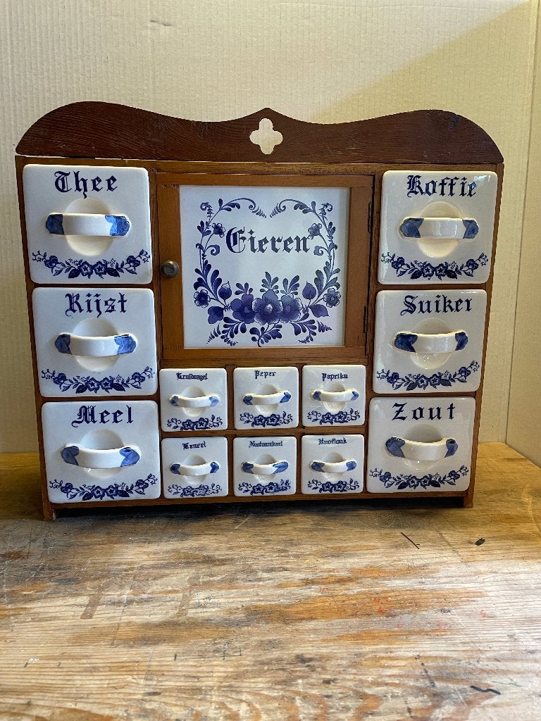 Vintage kruidenkastje, Antiek en Kunst, Ophalen of Verzenden
