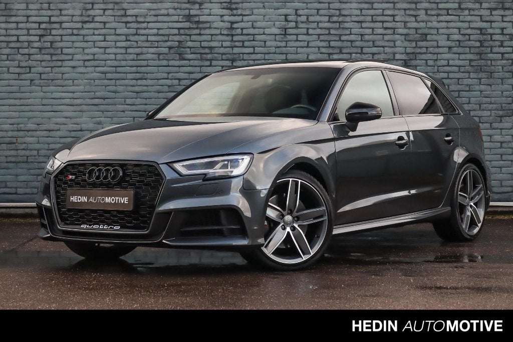 Audi A3 S3 2.0 Tfsi 310pk Quattro S Tronic 2017 Grijs, Auto's, Automaat, 15 km/l, 1440 kg, Zwart