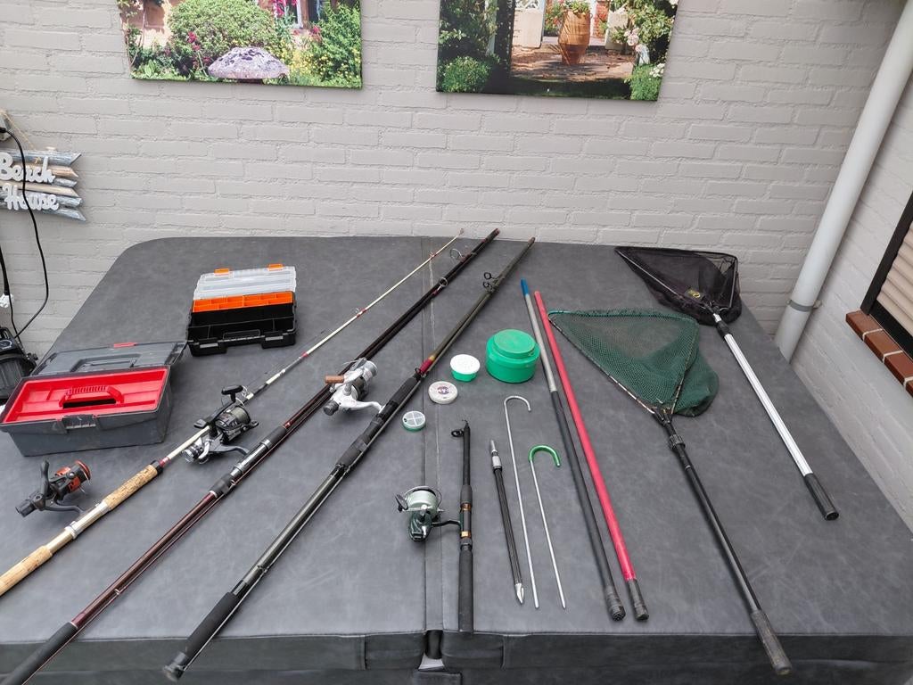 Vis set, Watersport en Boten, Hengelsport | Witvissen, Ophalen, Gebruikt, Complete set
