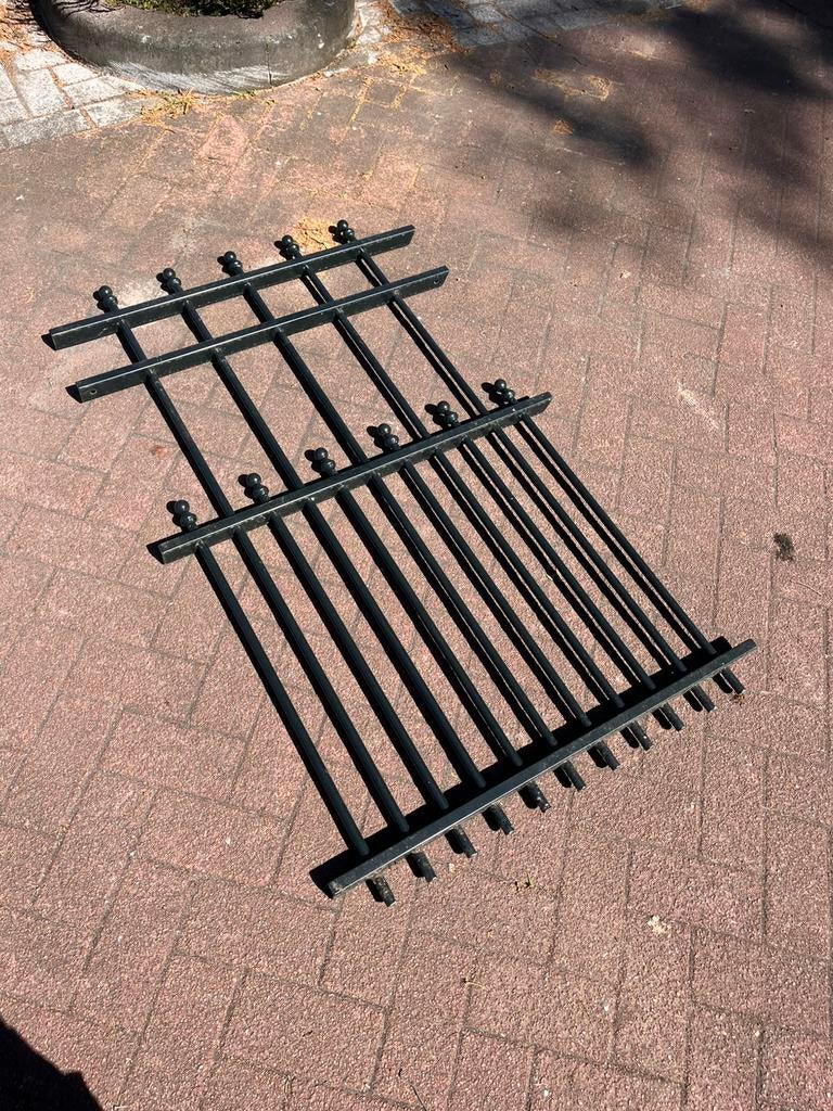 Grachtengroen sierhekwerk, Ophalen, Zo goed als nieuw, IJzer, Sierhekwerk