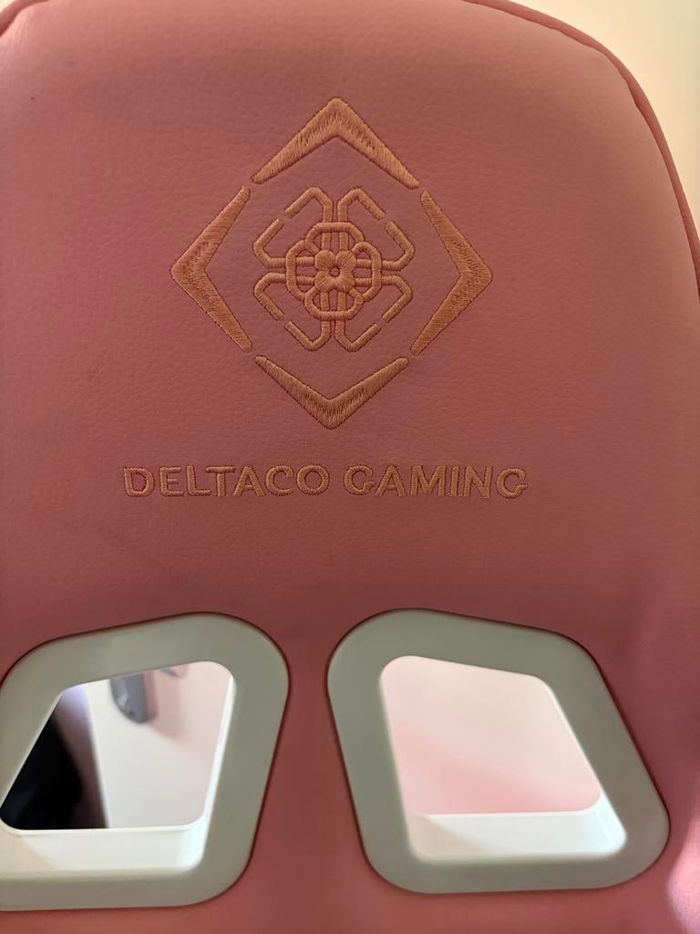 Roze Deltaco Gaming Bureaustoel - Gebruikt, Gebruikt, Ophalen of Verzenden, Roze, Gaming bureaustoel