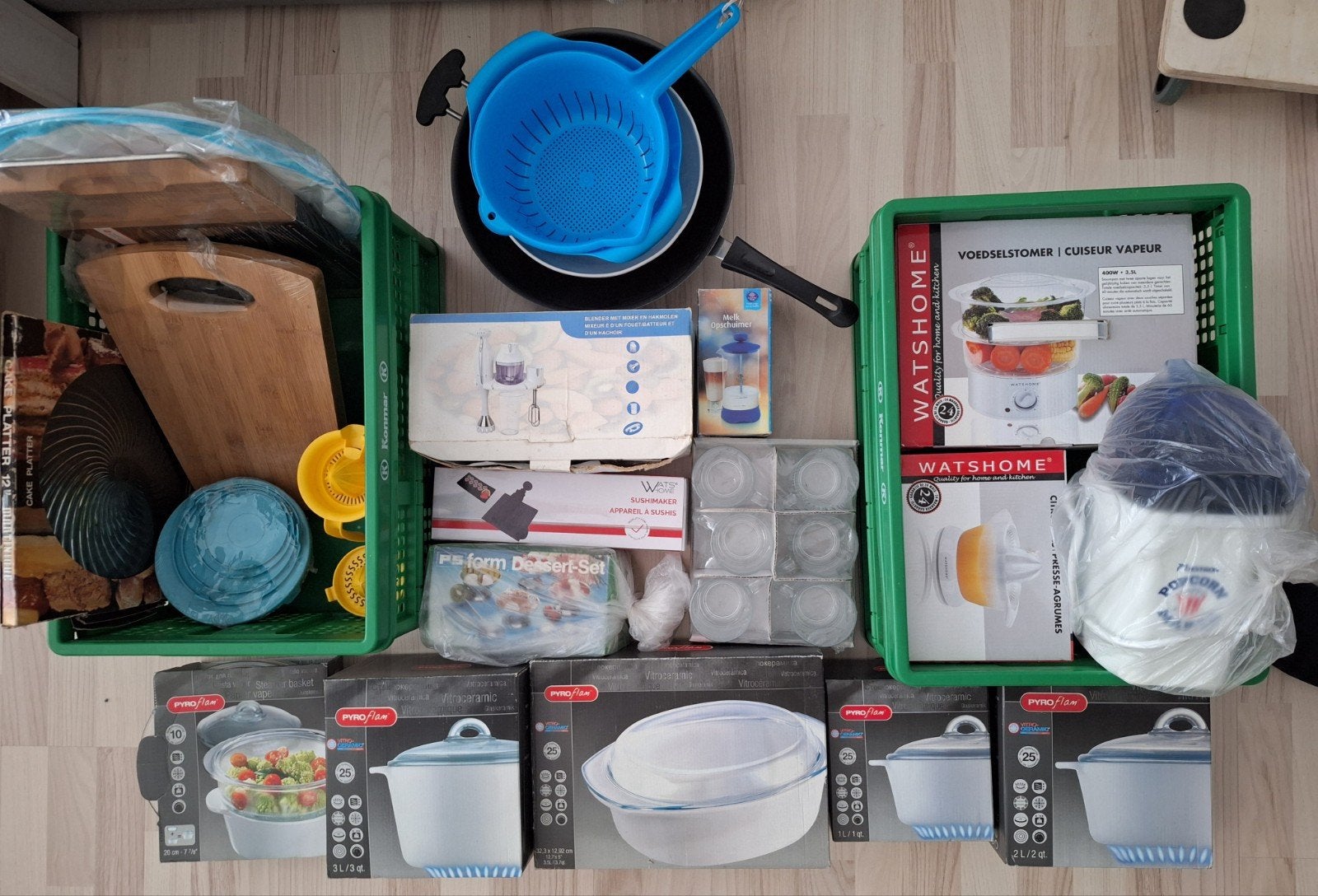 Grote partij keukenbenodigdheden: Pyroflam, Swiss Line e.d., Witgoed en Apparatuur, Onderdelen en Toebehoren, Nieuw, Ophalen