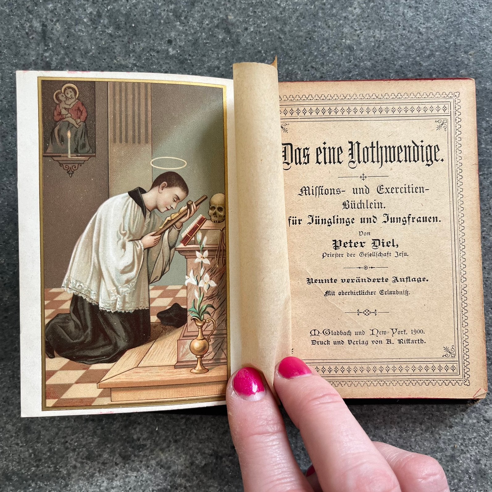 Antiek Gebedenboek 1900 - Das eine Nothwendige - Peter Diel, Ophalen of Verzenden