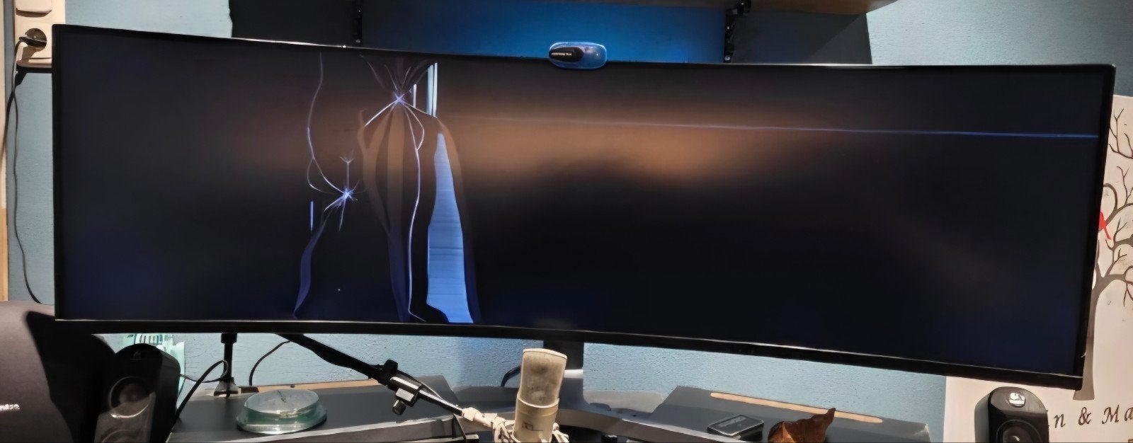 Defect Samsung C49HG90DMU monitor (2021) - voor onderdelen, Curved, 101 t/m 150 Hz, VA, Samsung