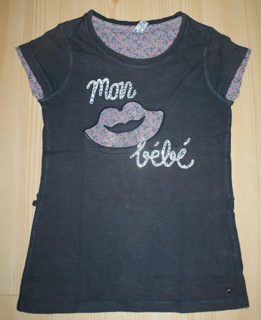 Jill shirt maat 140 met applicatie, glittersteentjes en, Gebruikt, Meisje, Ophalen of Verzenden, Shirt of Longsleeve