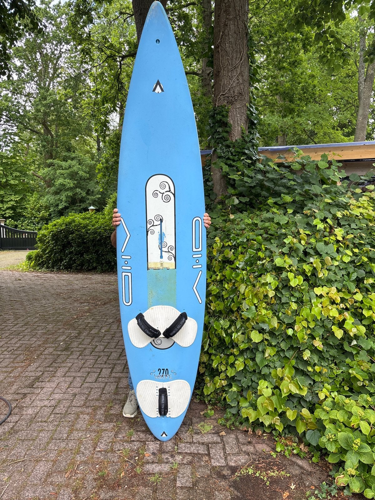 Windsurfplank 270 cm, Watersport en Boten, Windsurfen, Met voetbanden, 250 tot 300 cm, Gebruikt, Plank