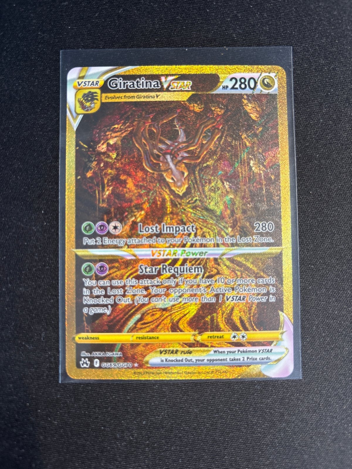 Giratina GG69/GG70 | NM | Crown Zenith, Verzenden, Zo goed als nieuw, Losse kaart, Foil