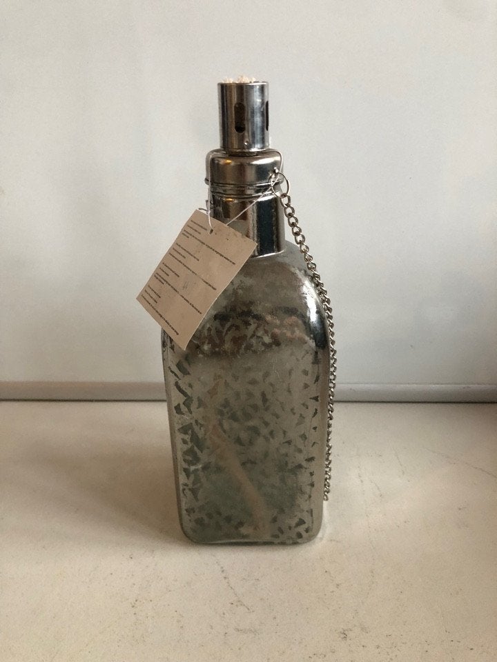 Glazen olielamp Nieuw, Ophalen of Verzenden