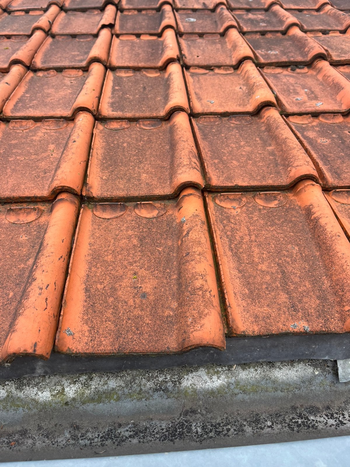dakpannen met zinkendakgoot, Doe-het-zelf en Verbouw, Dakpannen en Dakbedekking, Ophalen, Gebruikt, Steen of Klei, 15 m² of meer