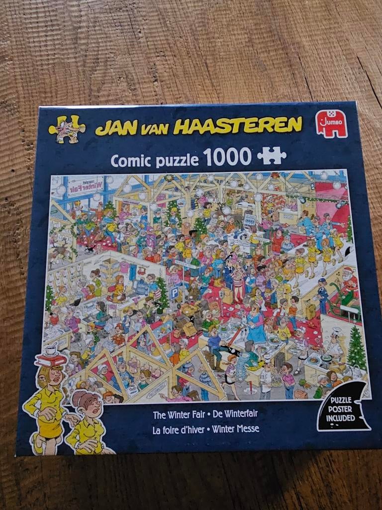 De winterfair 1000 stukjes Jan van Haasteren, Ophalen of Verzenden, 500 t/m 1500 stukjes, Zo goed als nieuw