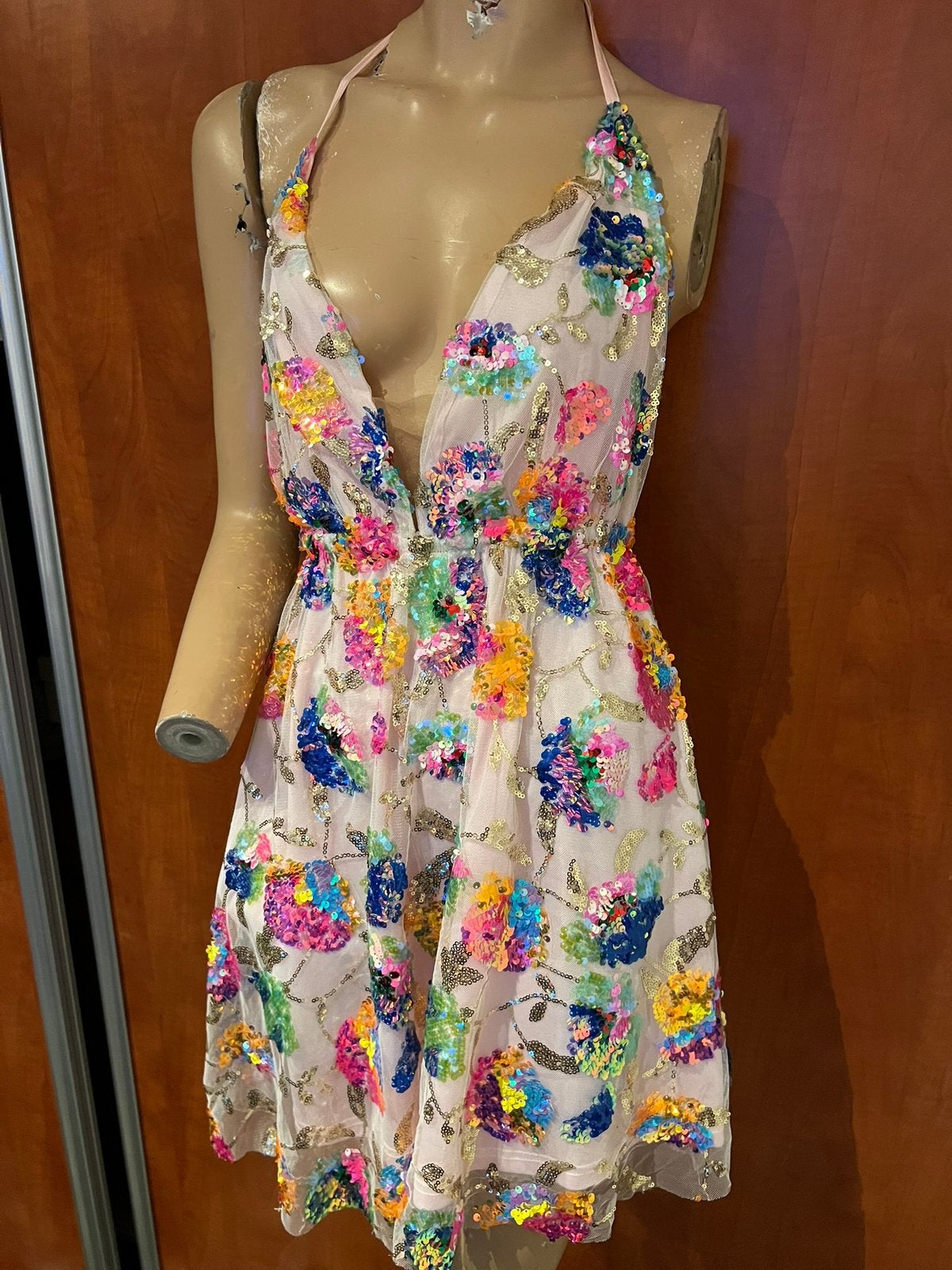 BOHO Jurk met Pailletten - Maat M - ZGAN, Kleding | Dames, Jurken, Maat 38/40 (M), G, Meerkleurig, G