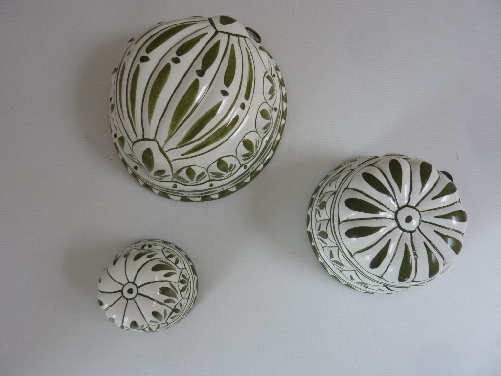 3 Keramische ABC Bassano  puddingvormen., Ophalen of Verzenden
