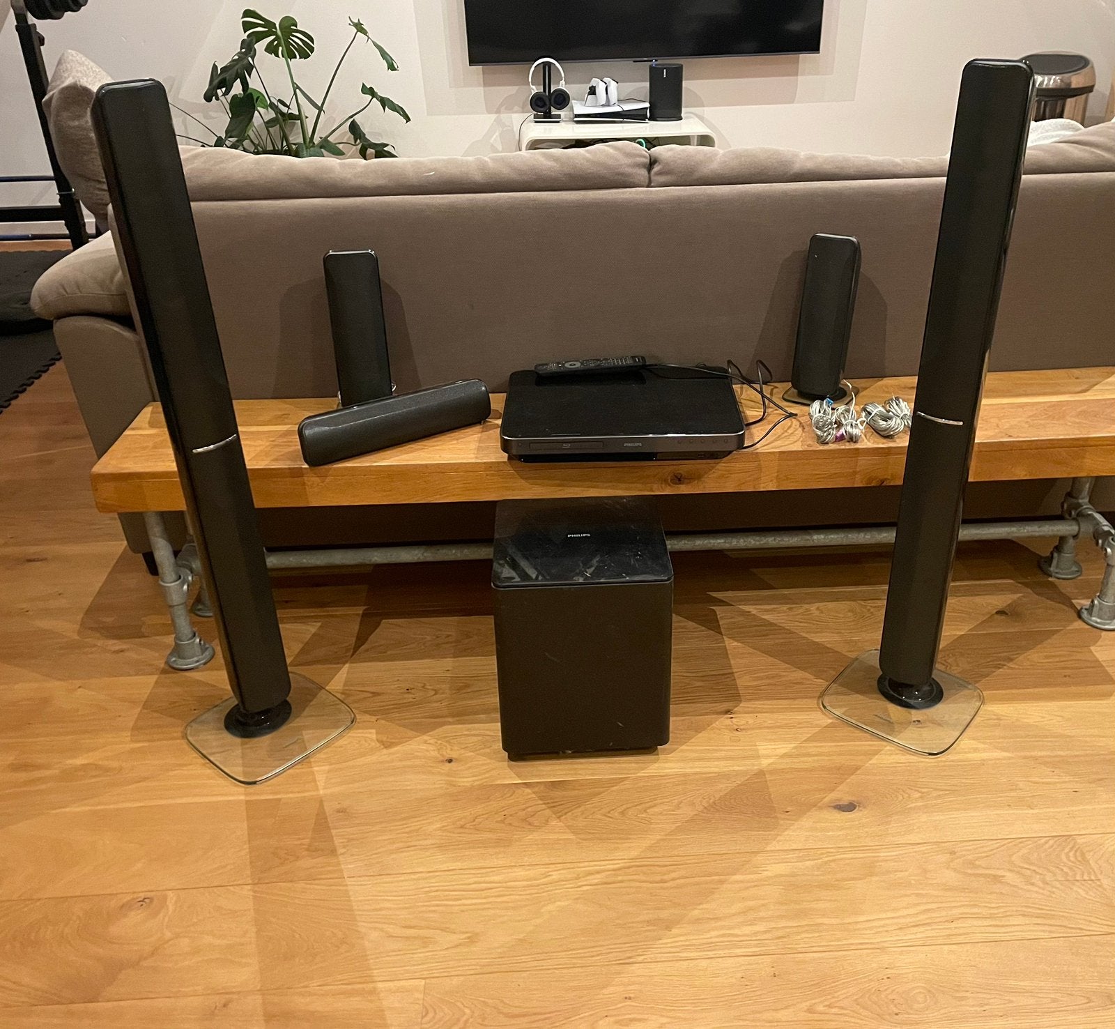 Philips HTS7520/12 5.1 Home Cinema set, Ophalen, Philips, Gebruikt, Blu-ray-speler