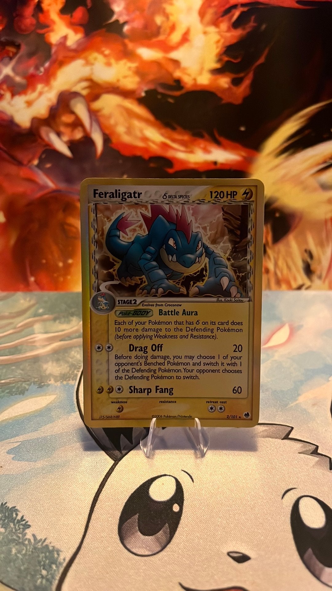 Feraligatr/Dragon frontiers/Holo/2, Ophalen, Zo goed als nieuw