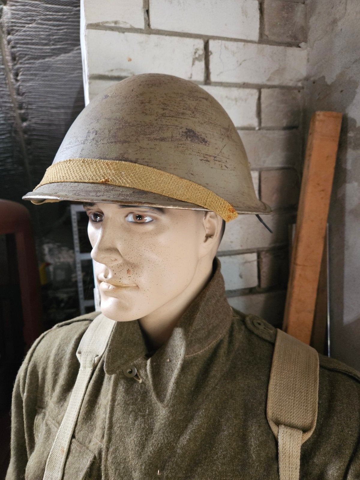 Originele  Mklll gevechtshelm WOII, Verzamelen, Militaria | Tweede Wereldoorlog, Ophalen of Verzenden, Landmacht, Engeland, Helm of Baret