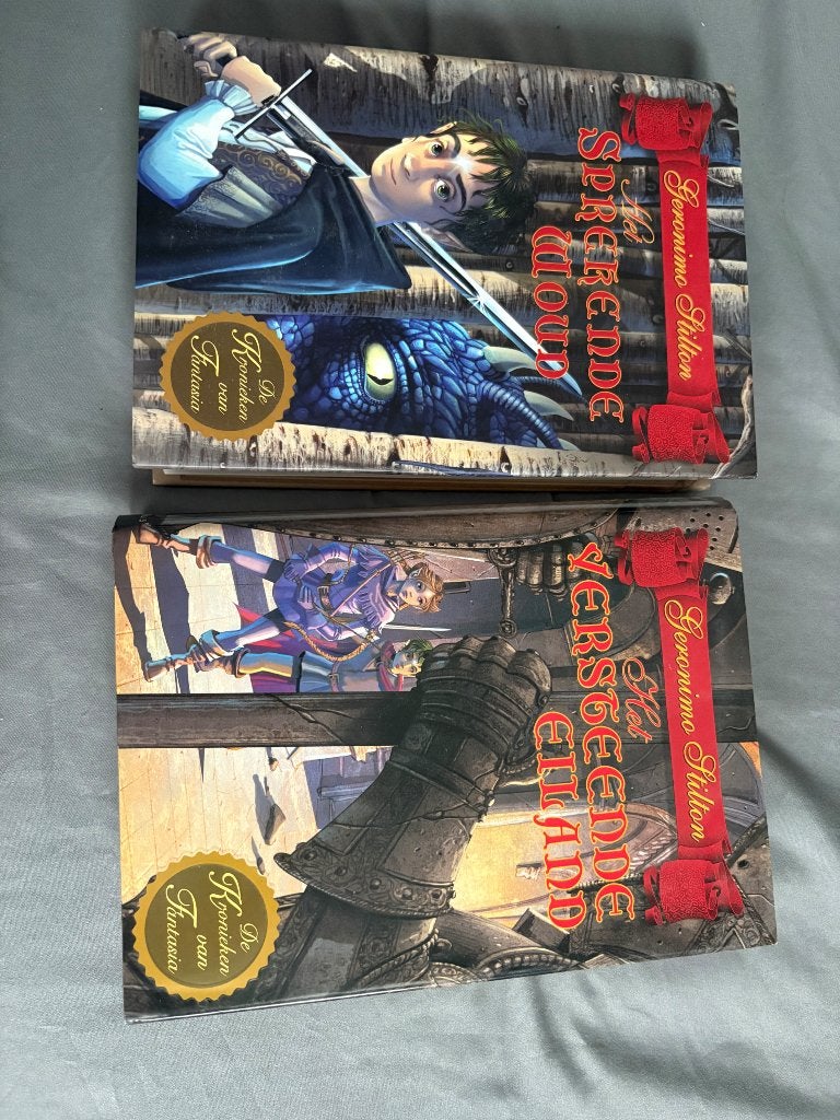 Geronimo Stilton:2 delen Fantasia kronieken, Geronimo Stilton, Sprookjes, Ophalen, Gelezen