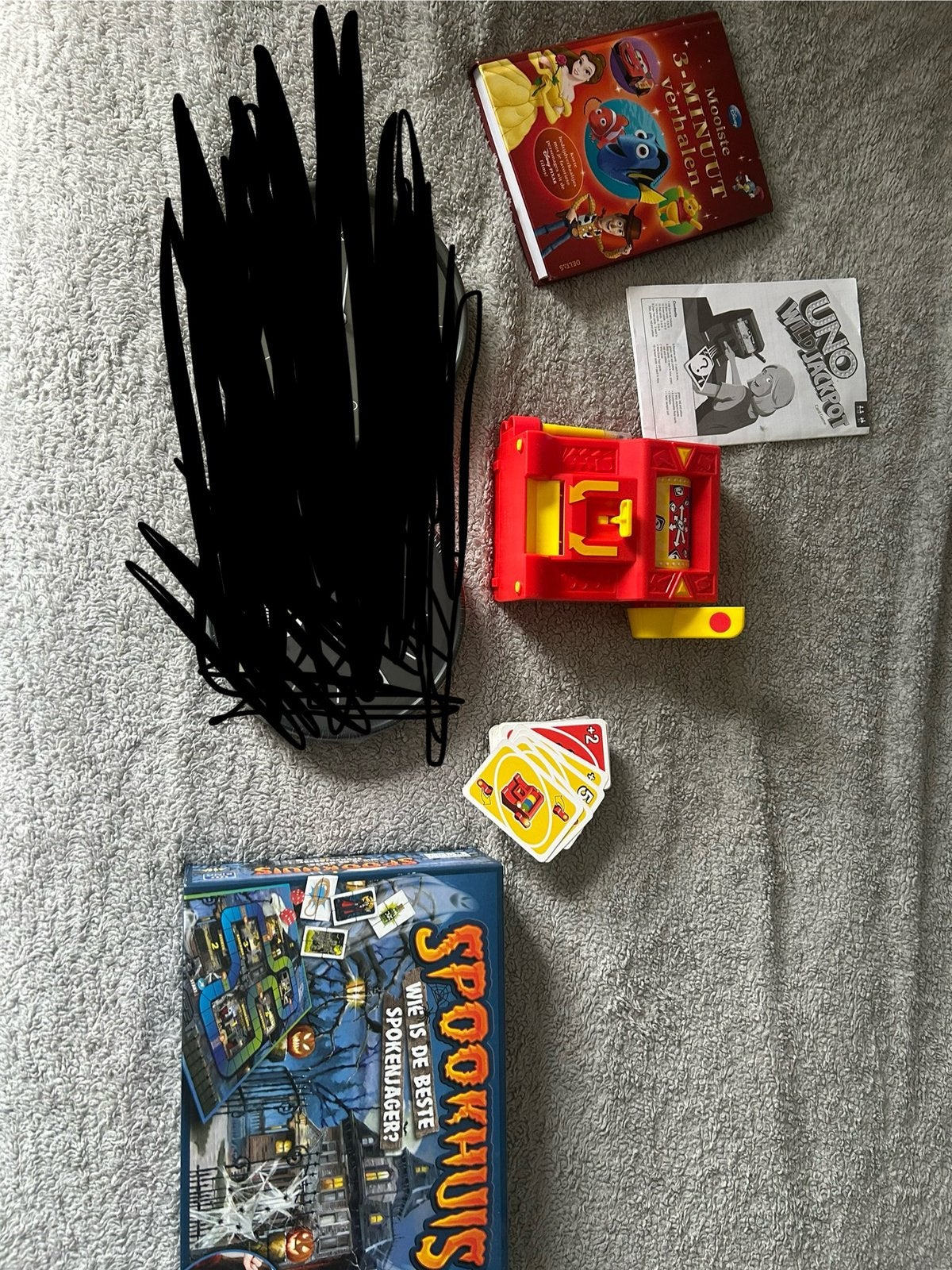 2 Gezelschapspellen + Voorleesboek, Ophalen, Zo goed als nieuw