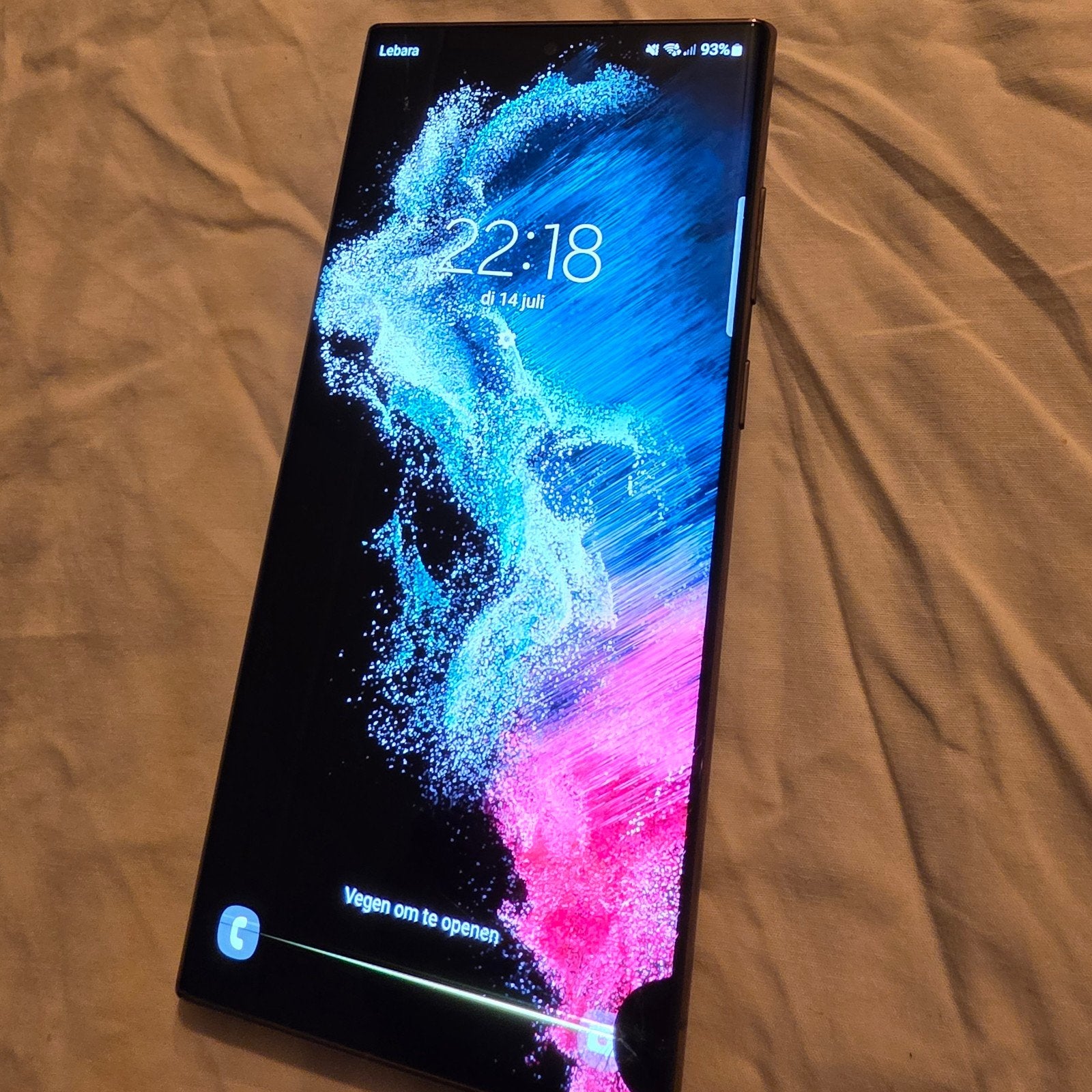 Samsung Galaxy s22 ultra met geen hinderlijke schade, Telecommunicatie, Mobiele telefoons | Samsung, 256 GB, Ophalen, Zwart, Galaxy S22