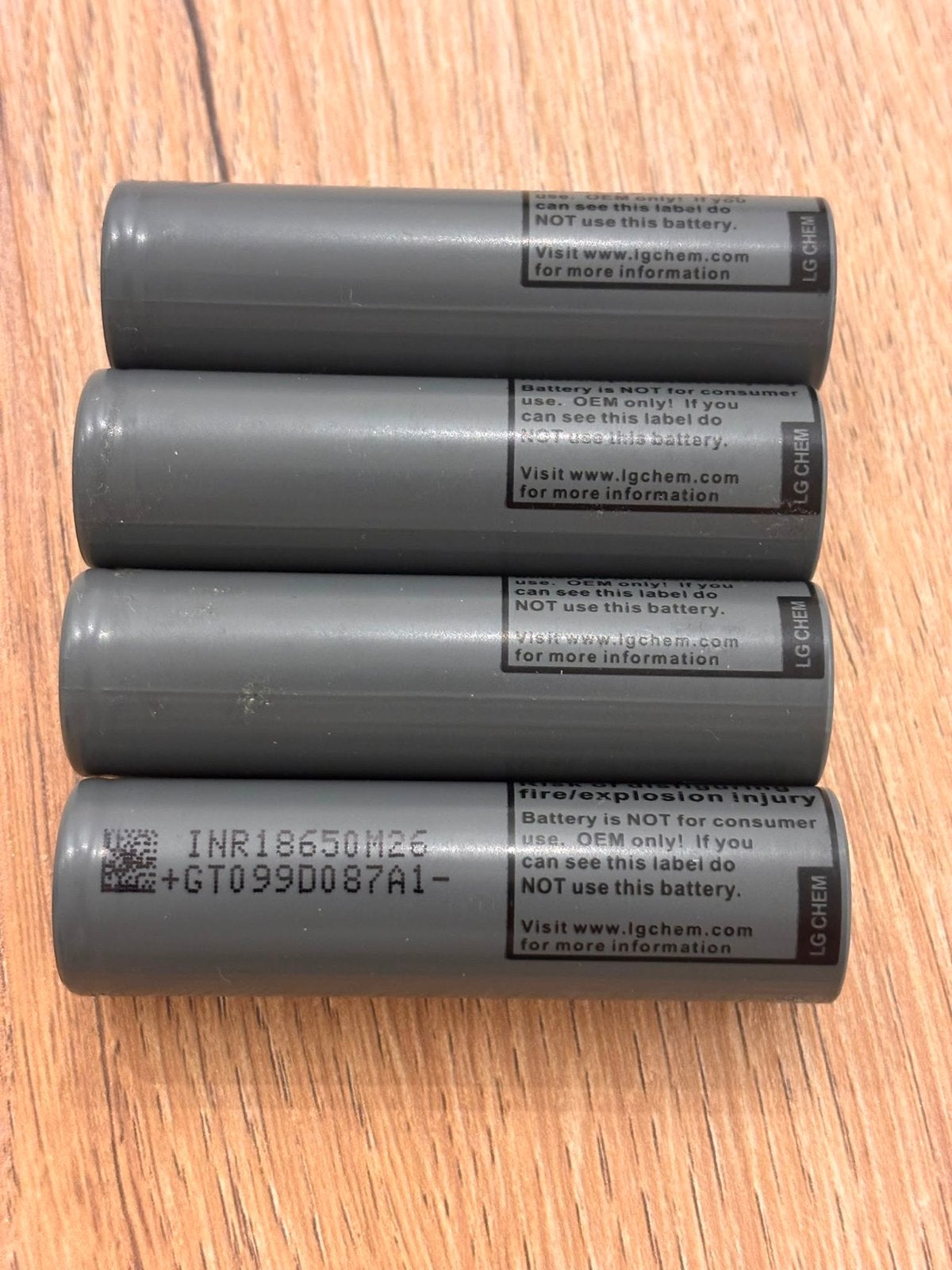 LG 18650 2000mAh Li-ion Accu-4 Stuk, Ophalen of Verzenden, Nieuw, Oplaadbaar