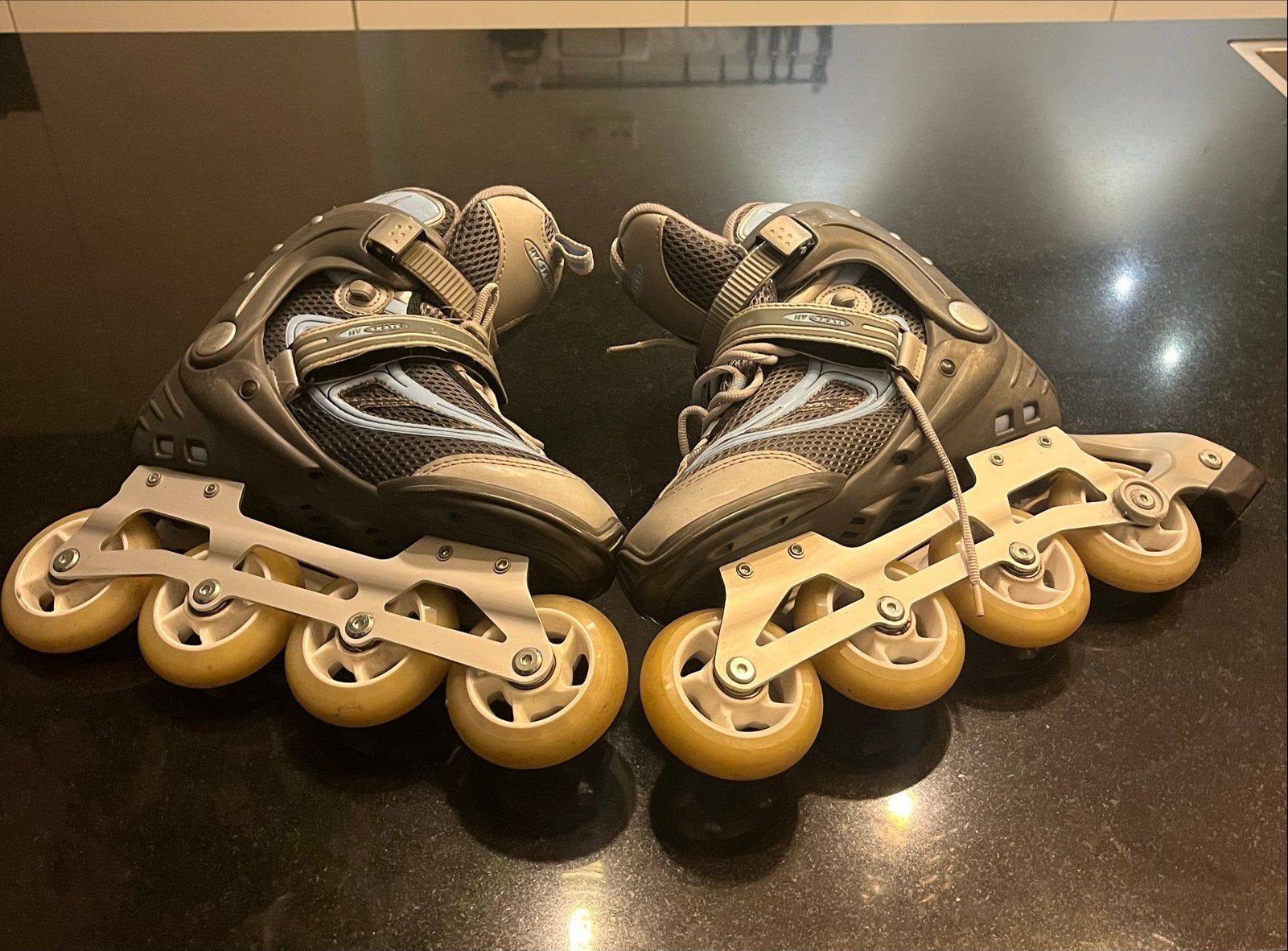 Hy Skate Dames Skeelers Maat 40, Zwart/grijs/Blauw, Overige merken, Gebruikt, Ophalen of Verzenden, Inline skates 4 wielen