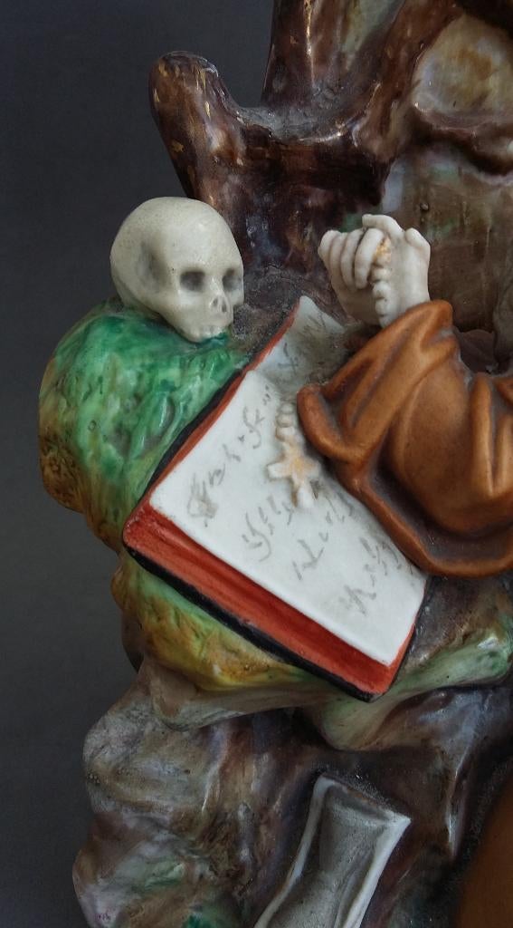 Om 1800-1835 Grote Zakhorloge Houder Vanitas Memento Mori, Ophalen of Verzenden
