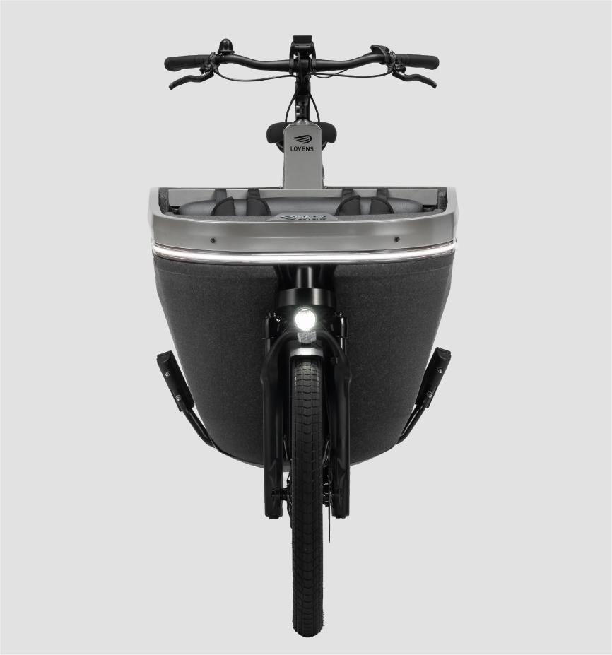 Lovens S65 elektrische bakfiets (mei 2022), Gebruikt, 3 kinderen, Huif, Ophalen