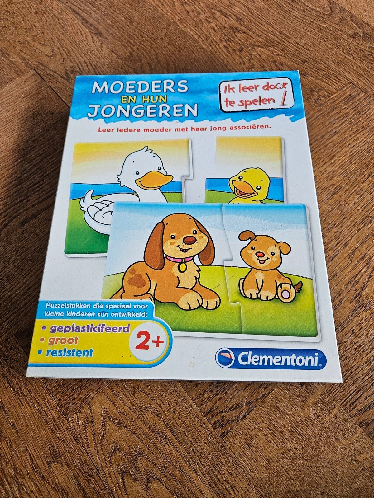 Clementoni Moeders en hun Jongeren Puzzel 2+, Ophalen of Verzenden, Minder dan 500 stukjes, Zo goed als nieuw, Legpuzzel