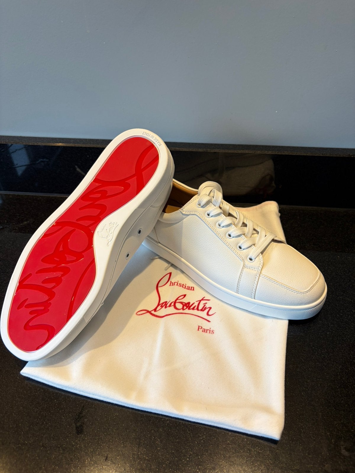 Christian Louboutin schoenen maat 43, Wit, Nieuw, Ophalen of Verzenden, Sneakers of Gympen