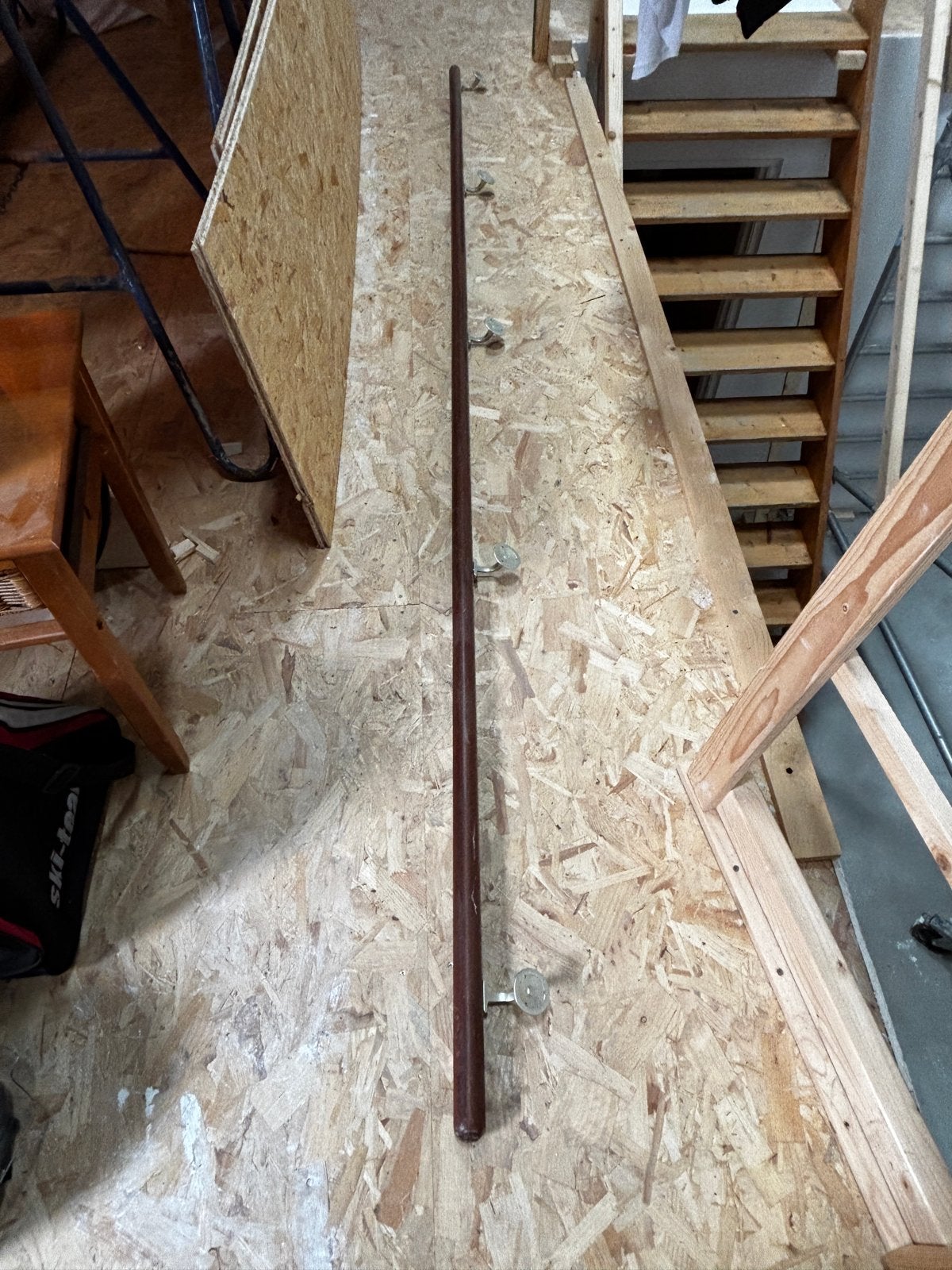 Houten trap leuning, Ophalen, Gebruikt, 2 tot 4 meter