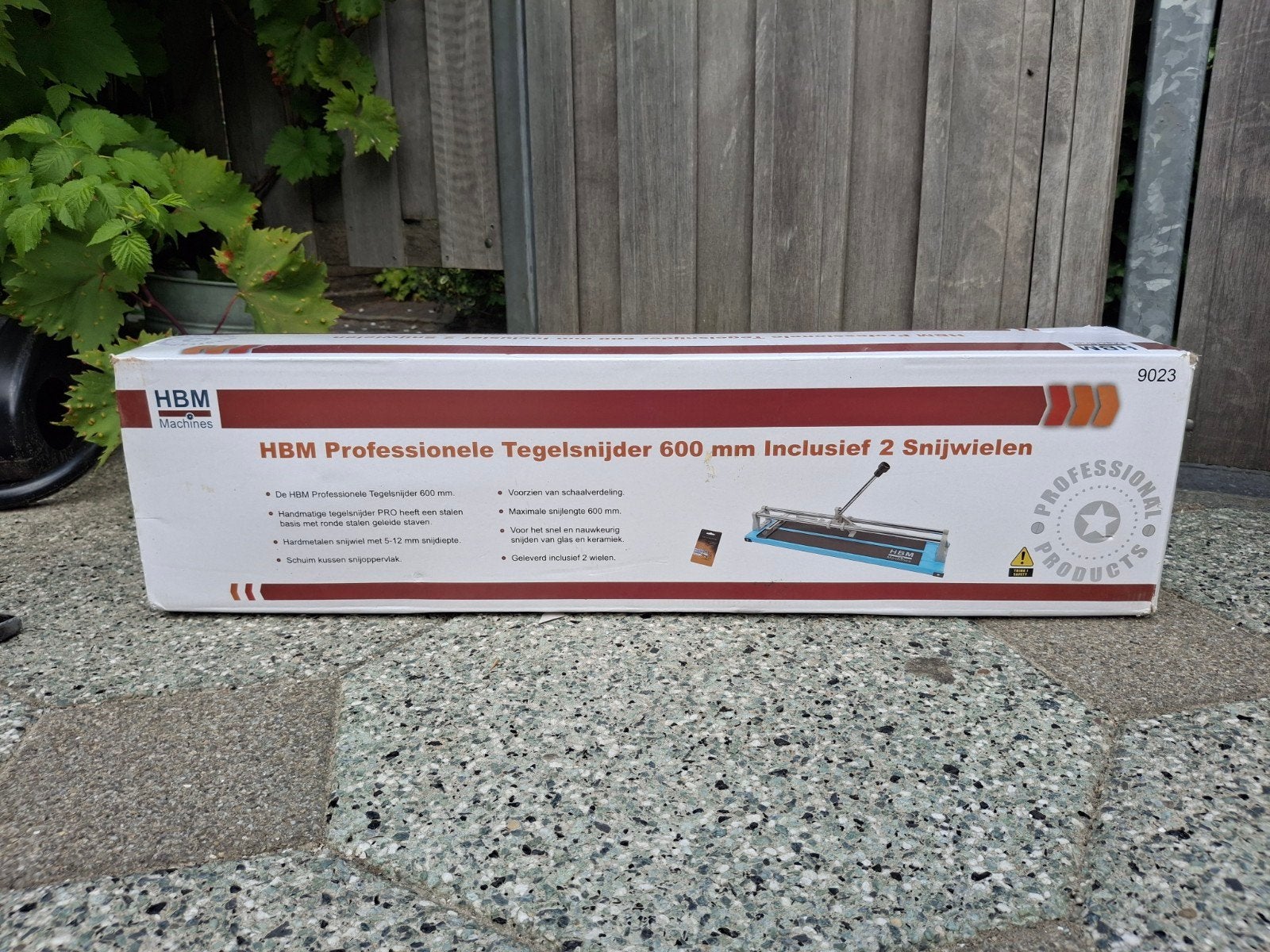 HBM professionele Tegelsnijder 600 mm Inclusief 2 snijwielen, Ophalen, 60 cm of meer, Nieuw, 10 m² of meer