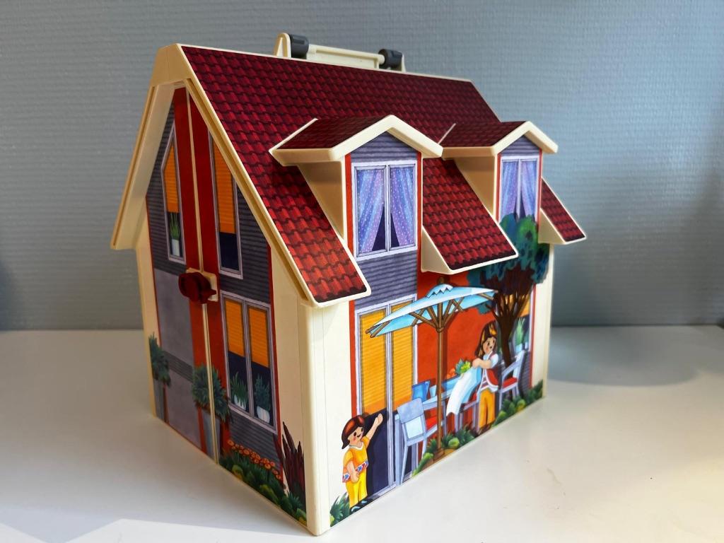 Playmobil speelhuis, opvouwbaar met handvat, Kinderen en Baby's, Speelgoed | Playmobil, Ophalen, Gebruikt, Los playmobil