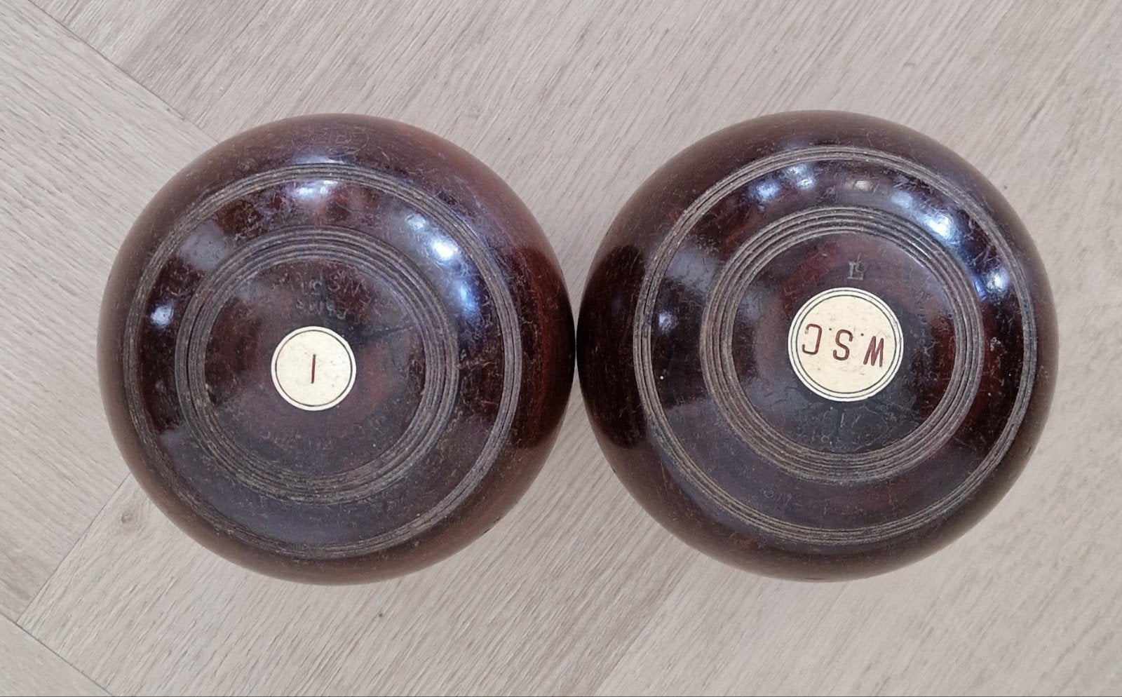 2 antieke bowlingballen, Ophalen of Verzenden