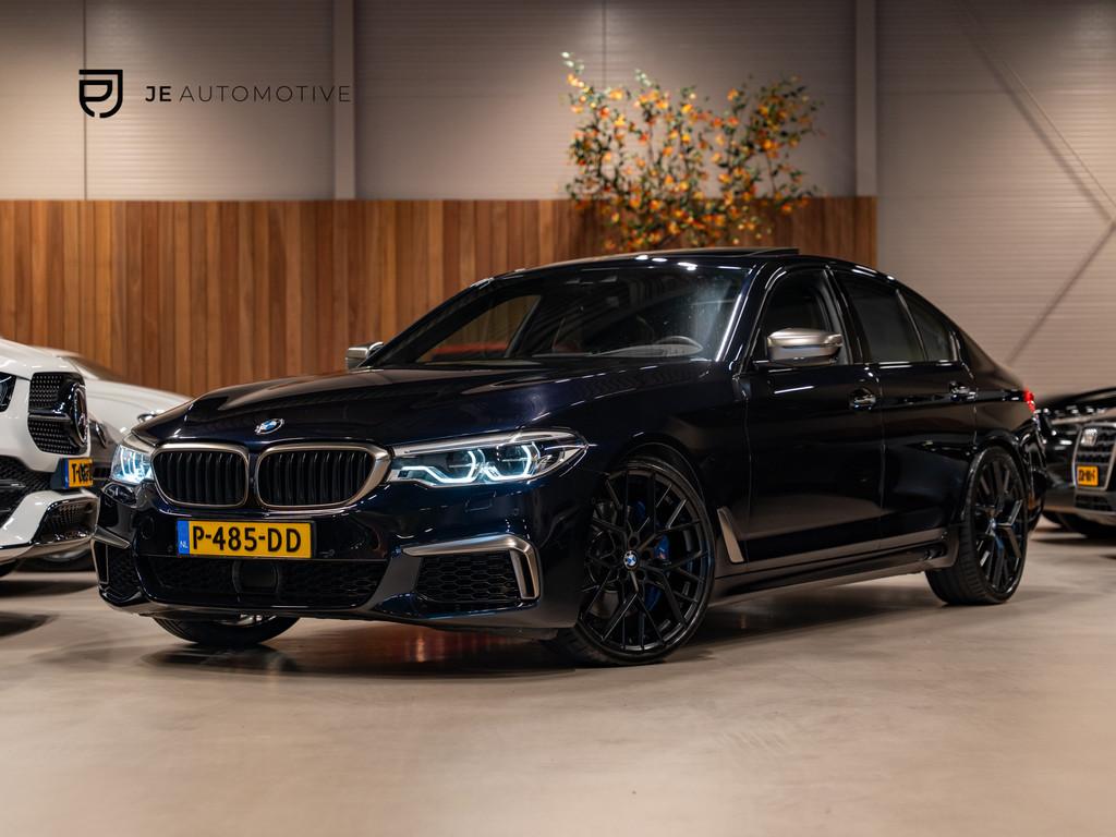BMW 5-serie M550i xDrive High Executive, Pano, ACC, 360 Cam,, Automaat, Gebruikt, 2000 kg, 4395 cc