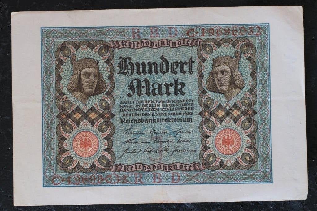 Duitsland 100 Mark Reichsbanknote 1920, Ophalen of Verzenden, Duitsland, Los biljet