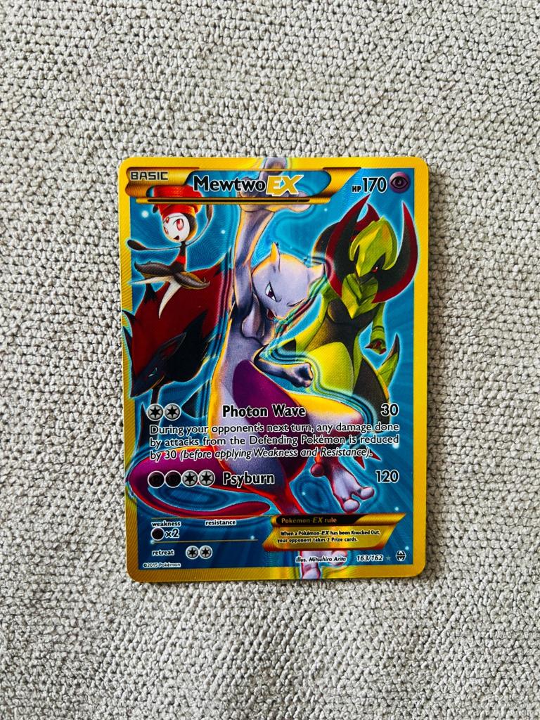 Mewtwo Ex 163/162 XY Breakthrough Pokemon, Verzenden, Zo goed als nieuw, Losse kaart, Foil