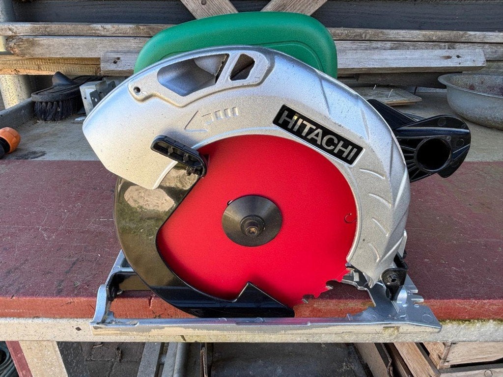 Krachtige Hitachi C7SS Handcirkelzaag (190mm) – Goede staat!, Cirkelzaag, Ophalen of Verzenden, Zo goed als nieuw, 30 tot 70 mm