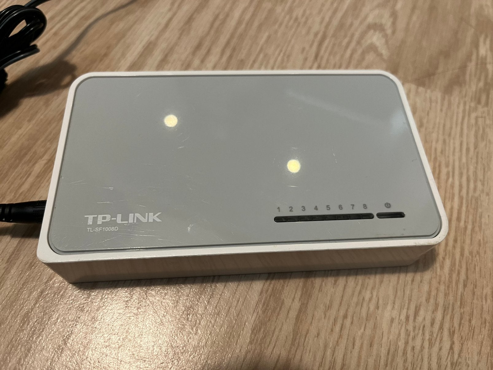 TP-link 8 poort switch 10/100, Computers en Software, Ophalen of Verzenden, Gebruikt