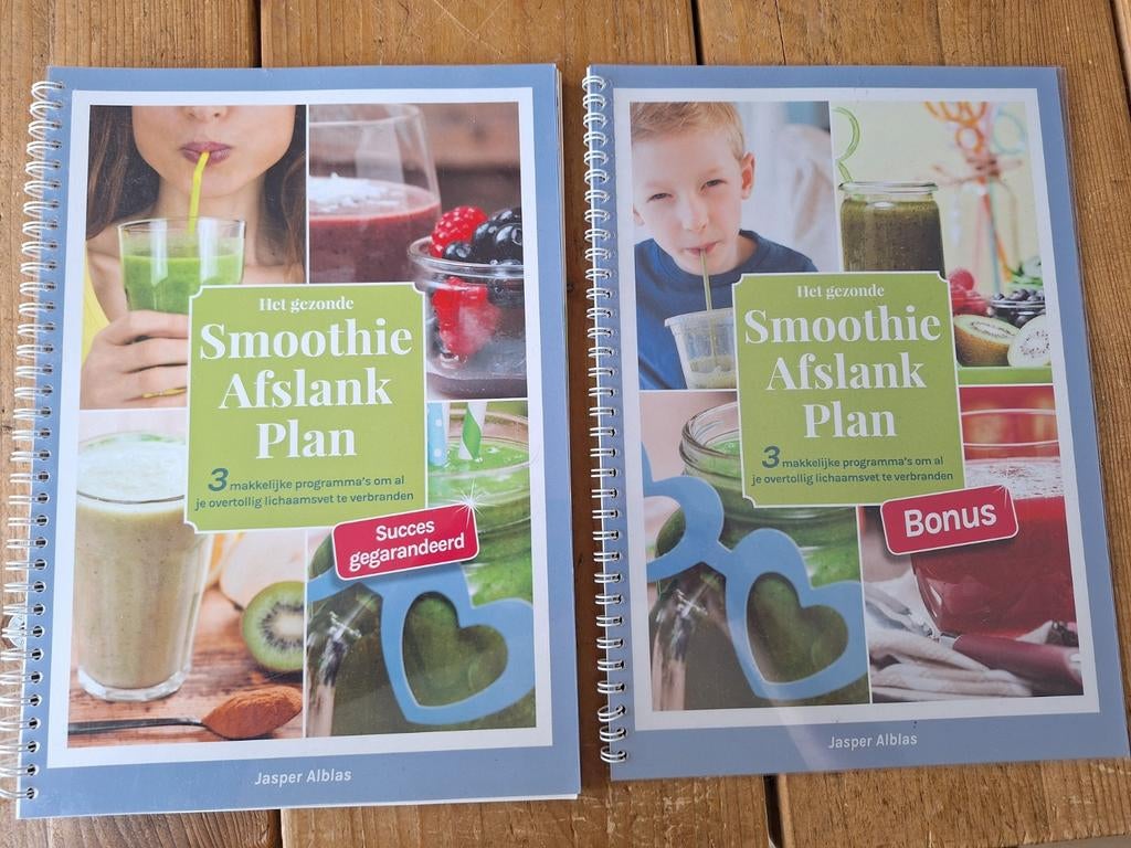 Het Gezonde Smoothie Afslank Plan + Bonusboek, Boeken, Verzenden, Zo goed als nieuw, Dieet en Voeding, Jasper Alblas