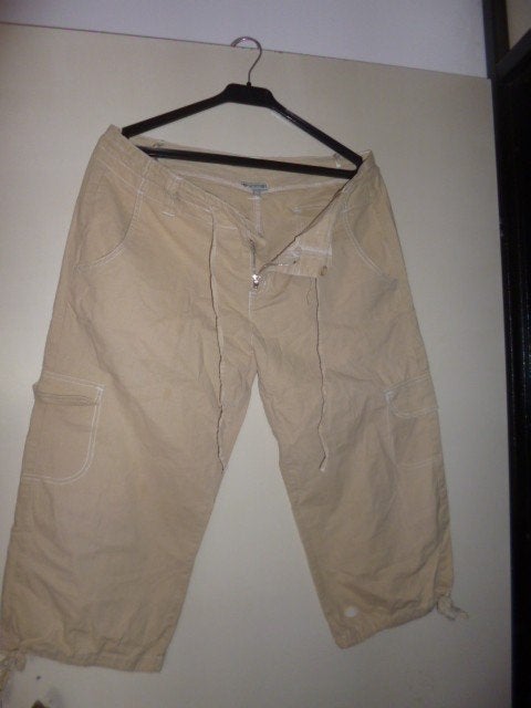 Linnen broek van ZOI maat 44 3 kwart ecru, Beige, Maat 42/44 (L), Ophalen of Verzenden, Zo goed als nieuw