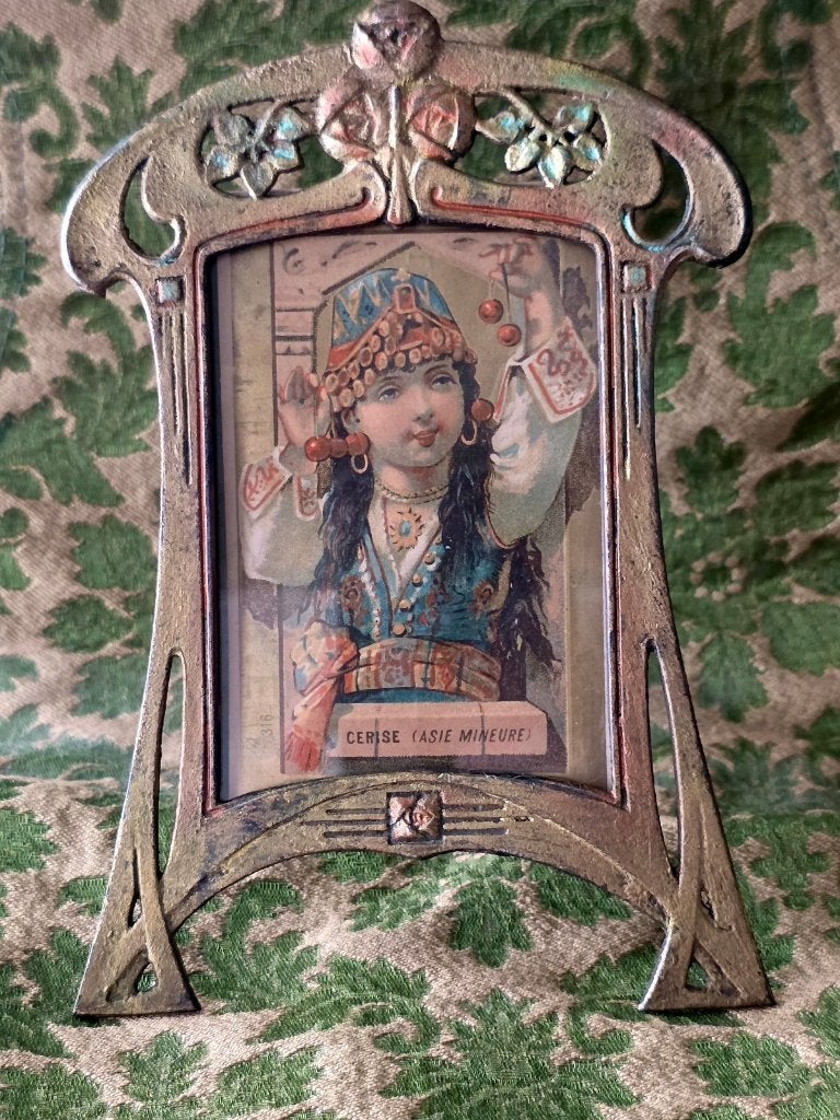 Antiek Art Nouveau  / Jugendstil Frans fotolijstje, Antiek en Kunst, Antiek | Woonaccessoires, Verzenden