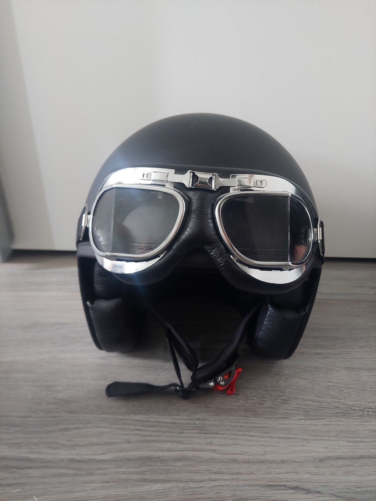 HELD Jethelm met bril - Mat Zwart (maat s), Motoren, Heren, Jethelm, Nieuw zonder kaartje, S