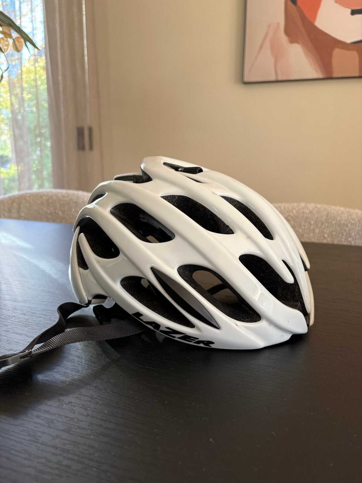 Lazer Blade+ Fietshelm Wit Maat M (55-59cm), Ophalen of Verzenden, Gebruikt, M, Heer of Dame