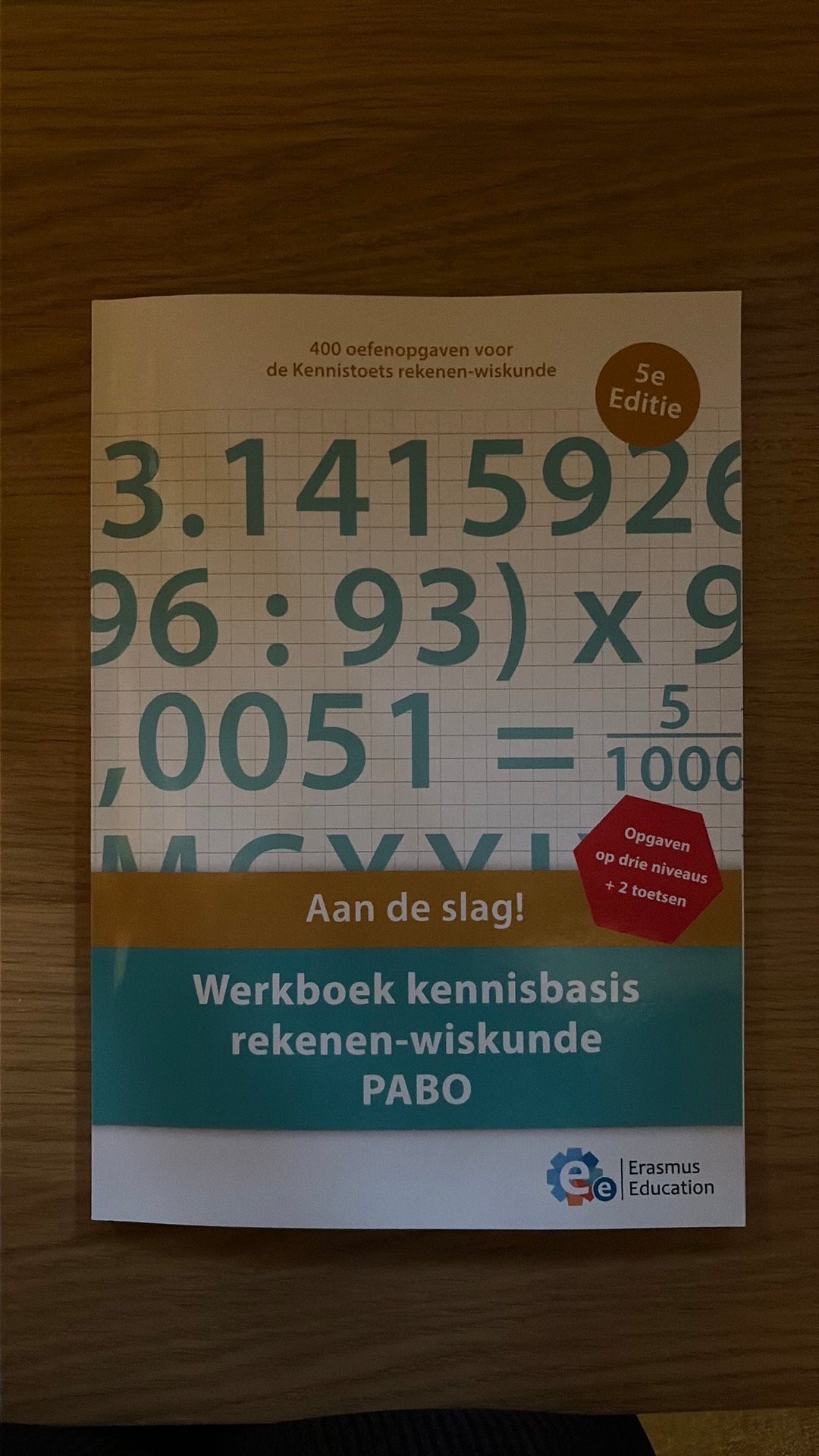 Werkboek kennisbasistoets reken-wiskunde PABO, Verzenden, Zo goed als nieuw
