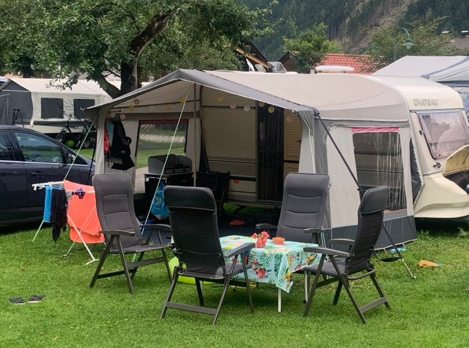 Retro Walker voortent, omloopmaat 795, 30 jaar oud, Caravans en Kamperen, Ophalen, Gebruikt
