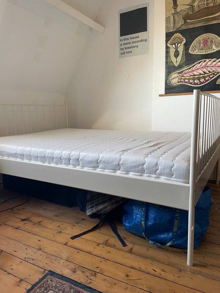 Tweepersoons bed voor een prikkie!, Ophalen, Tweepersoons, 140 cm, Zo goed als nieuw