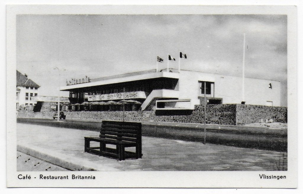 Vlissingen Rest Britannia Ongelopen Ansichtkaart ( B6995, Ophalen of Verzenden, 1960 tot 1980, Ongelopen, Zeeland