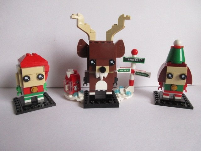 40353 Brickheadz, Reindeer, Elf & Elfie, Ophalen of Verzenden, Zo goed als nieuw, Complete set, Lego