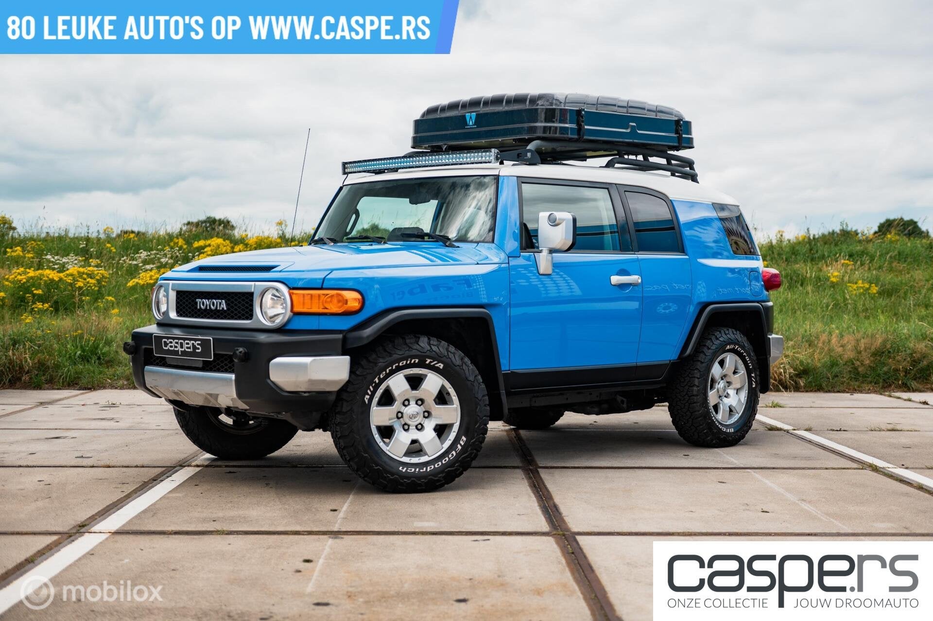 Toyota FJ Cruiser 4.0 V6 VVT-i Executive, Auto's, Gebruikt, Zwart, Blauw, 7 stoelen