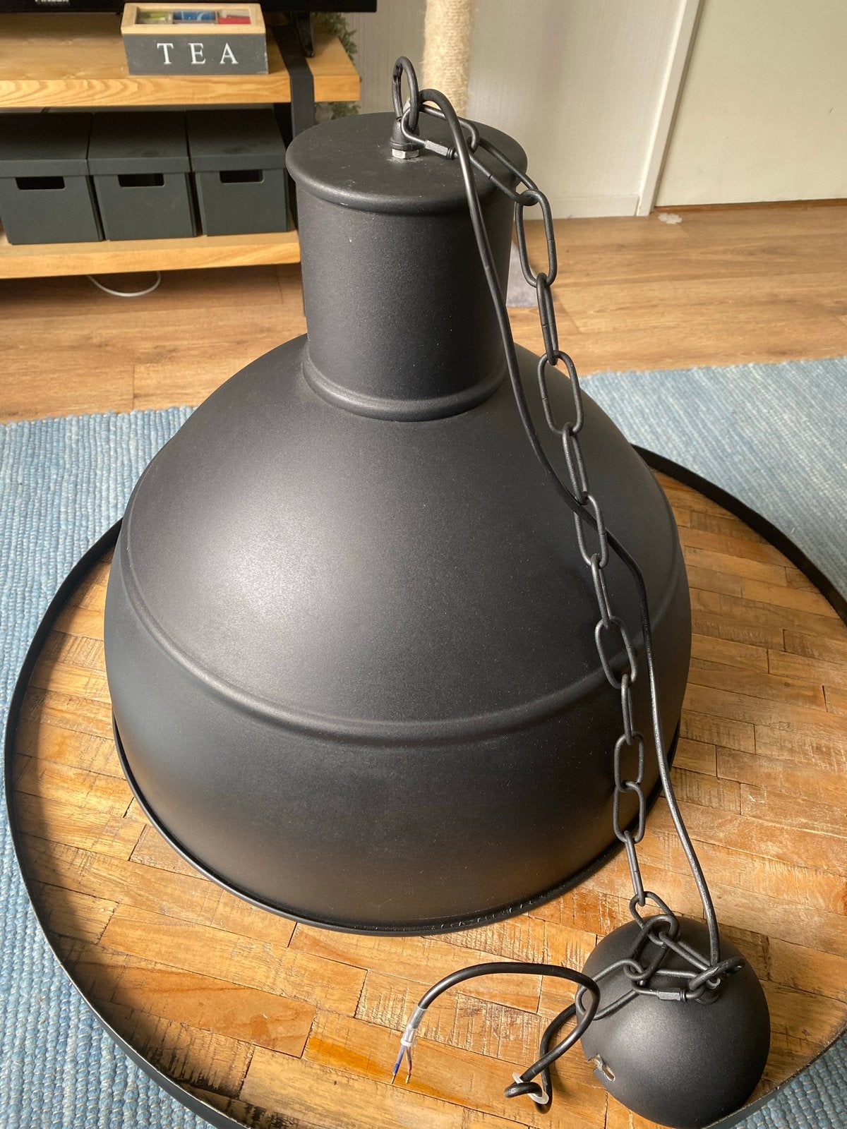 Hanglamp Tygo-Karwei, Huis en Inrichting, Lampen | Hanglampen, Ophalen, Gebruikt, Metaal, Minder dan 50 cm